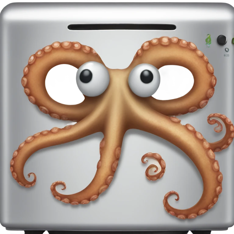 Octopus in a toaster emoji