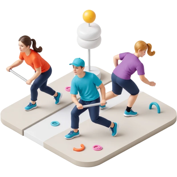 A logo for STACS, a sportswear and athletic shoe retailer. The design should be dynamic and energetic, with the text 'STACS' in a bold, athletic font. Incorporate icons of sports clothes and shoes, conveying a sense of motion and activity. emoji