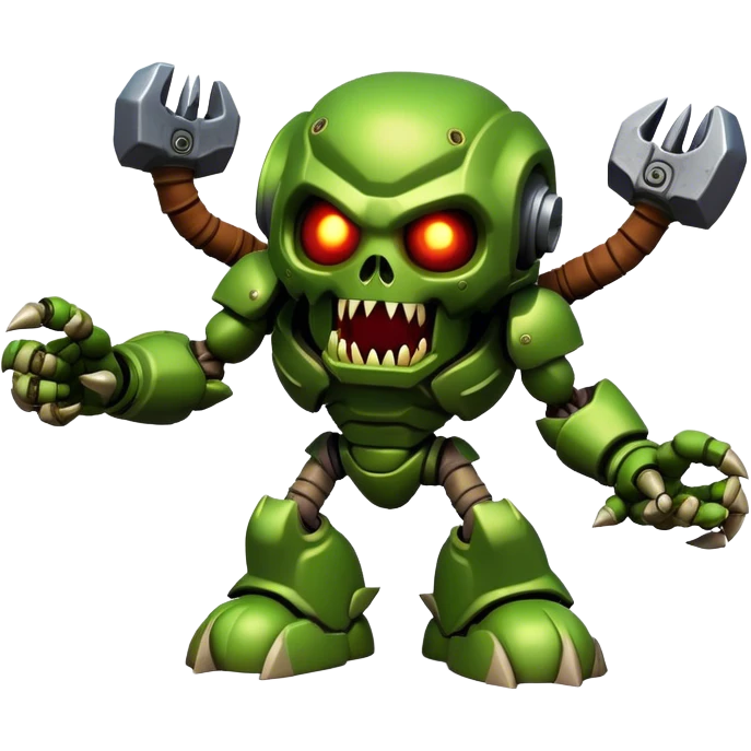 3D, cinematic ultra detailed 32k HD Doom srhoom in pvz 1 emoji