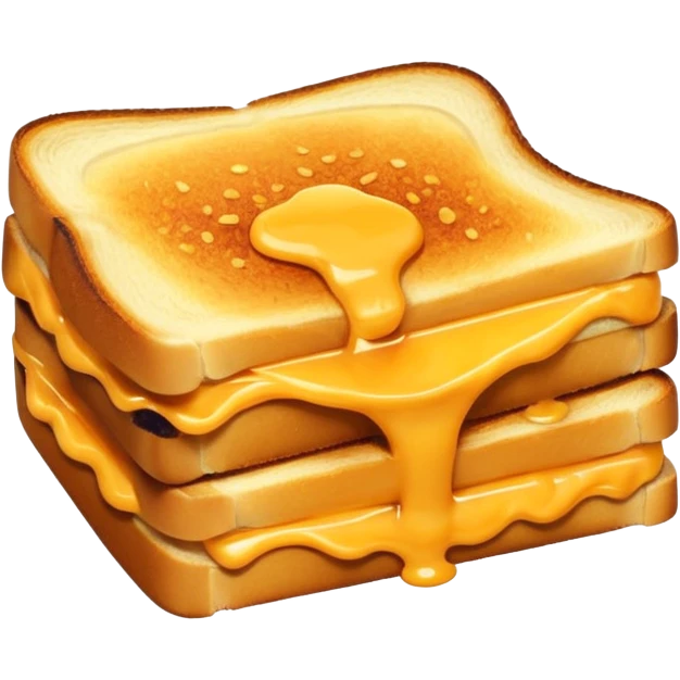 A slice of grilled cheese emoji