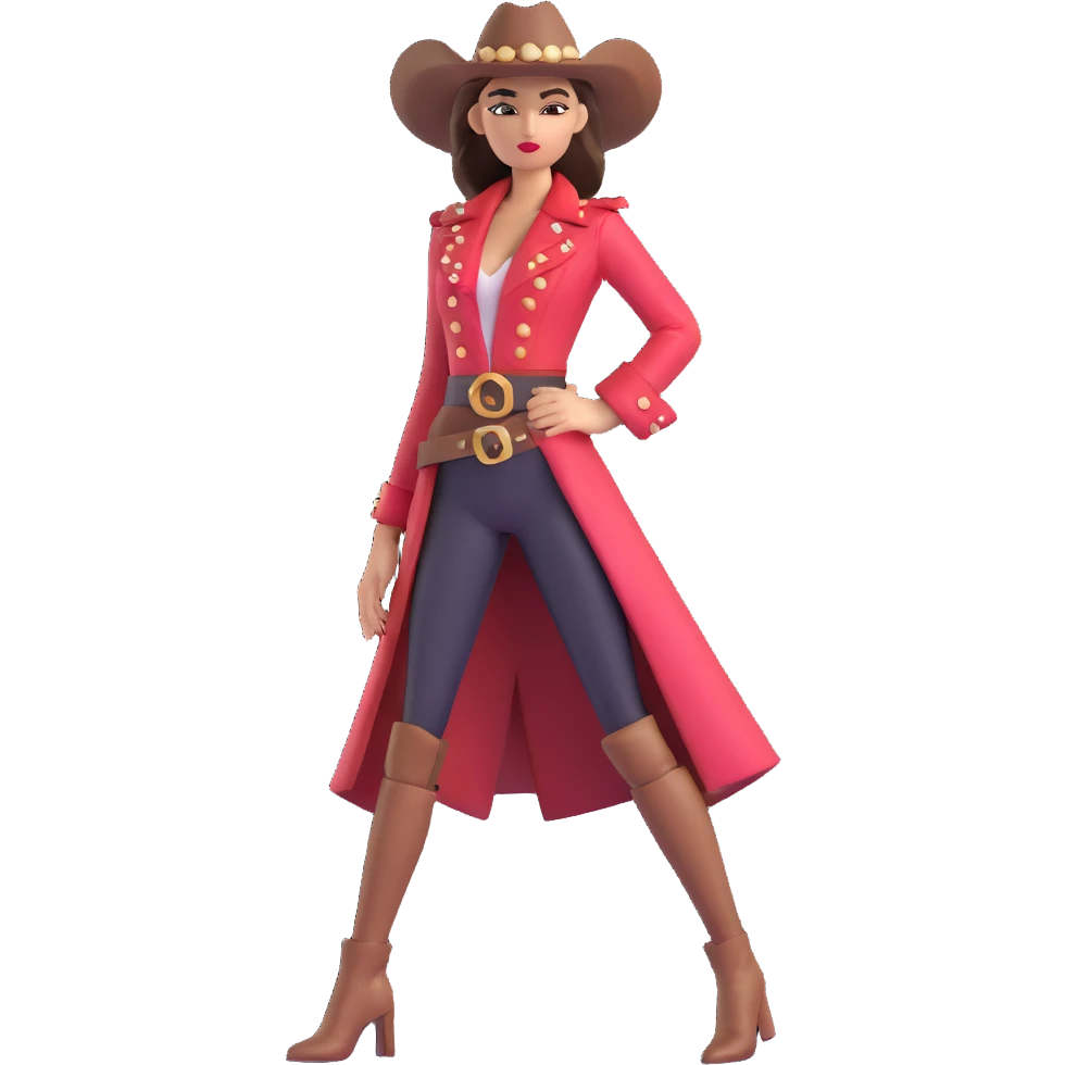 Sophisticated Western female supermodel with high fashion look, striking pose, couture clothing emoji