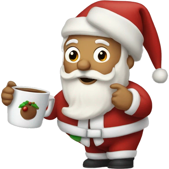 Kaffe santa emoji