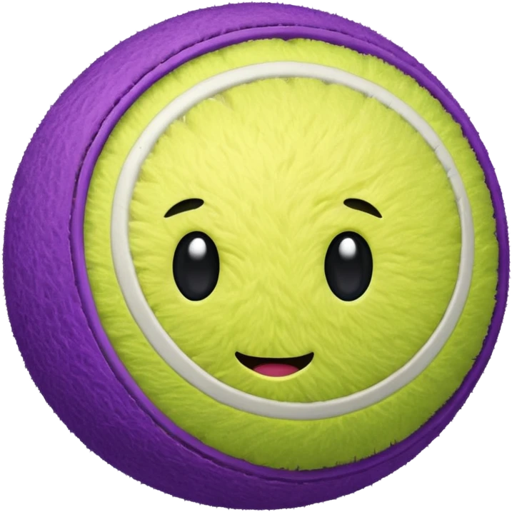 purple tennis ball emoji