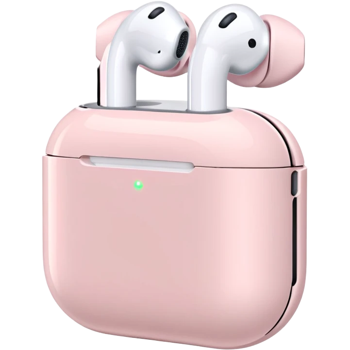 Airpods max light pink  emoji