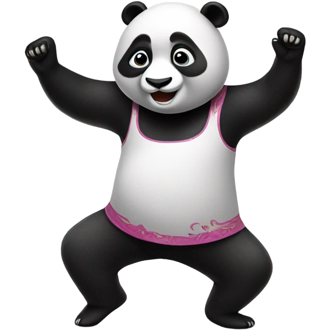 Dancing panda  emoji
