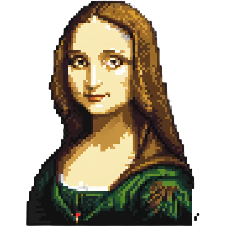Mona Lisa portrait emoji
