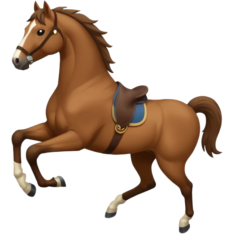 horse kicking pose emoji