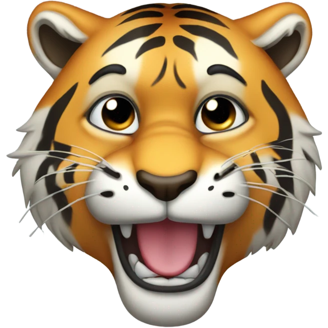 Tiger crying emoji