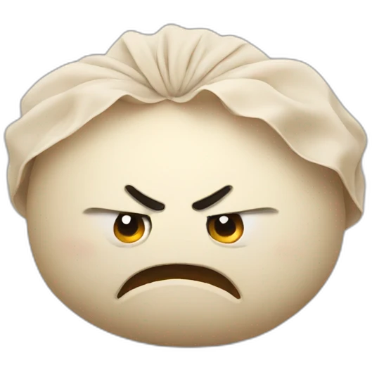angry dumpling emoji