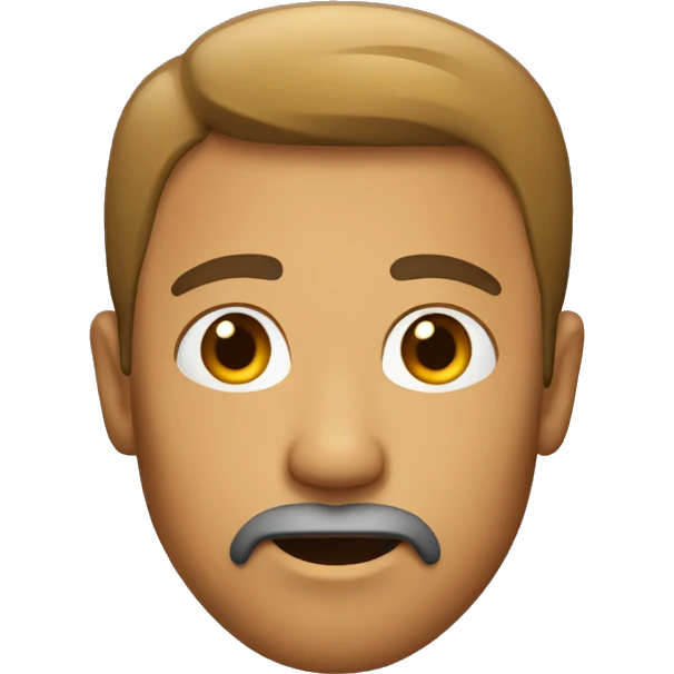 A tan guy with a goatee emoji