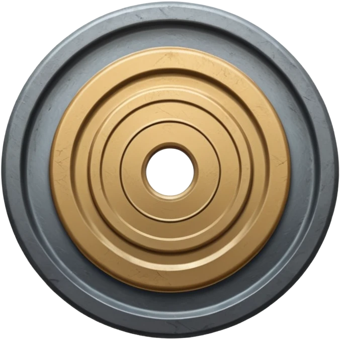 A weighted plate emoji