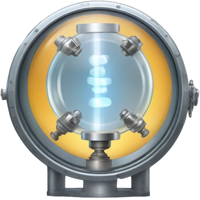 disk of quartz in valve vacum tube emoji