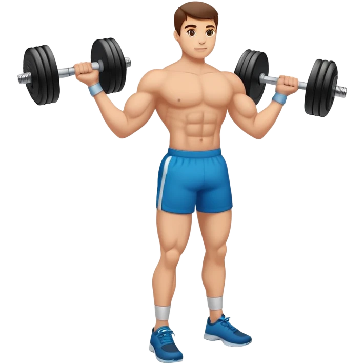 exercise workout with dumbbells emoji