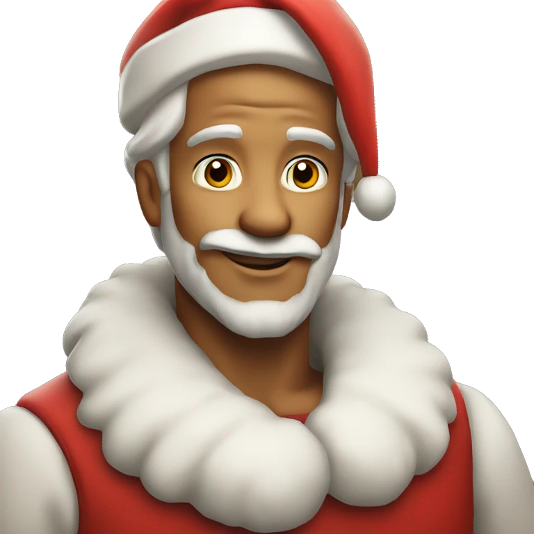 Extremely handsome santa clause emoji