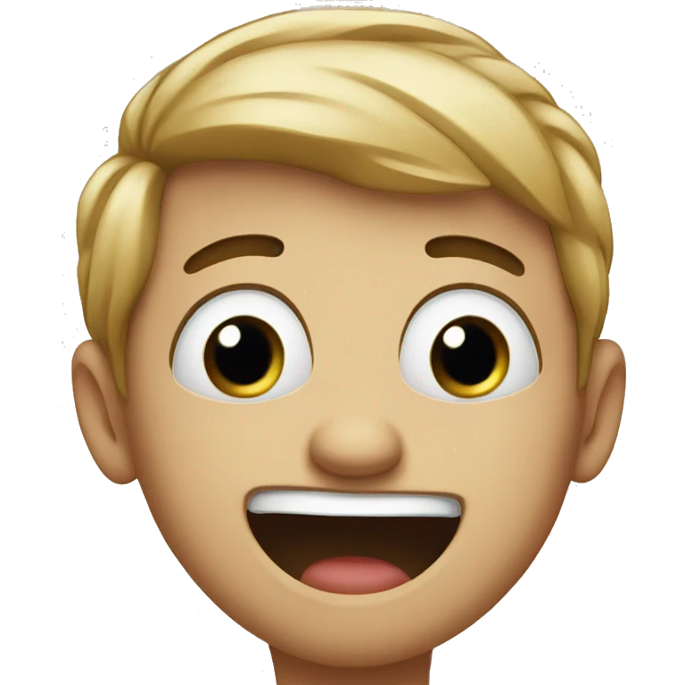 Funny face emoji