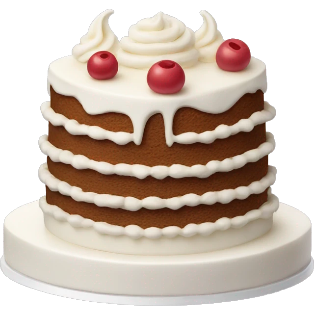 cake with vanilla  emoji
