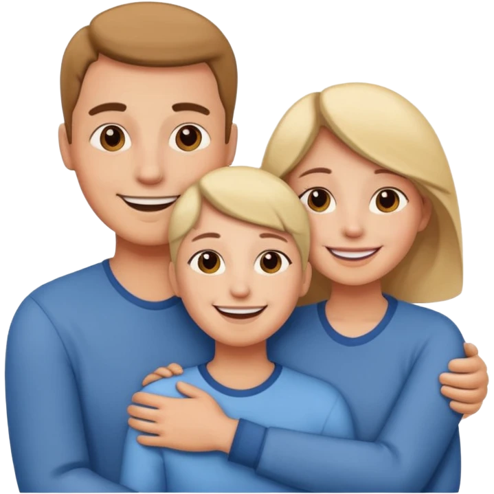 abrazar a mi papa mama emoji