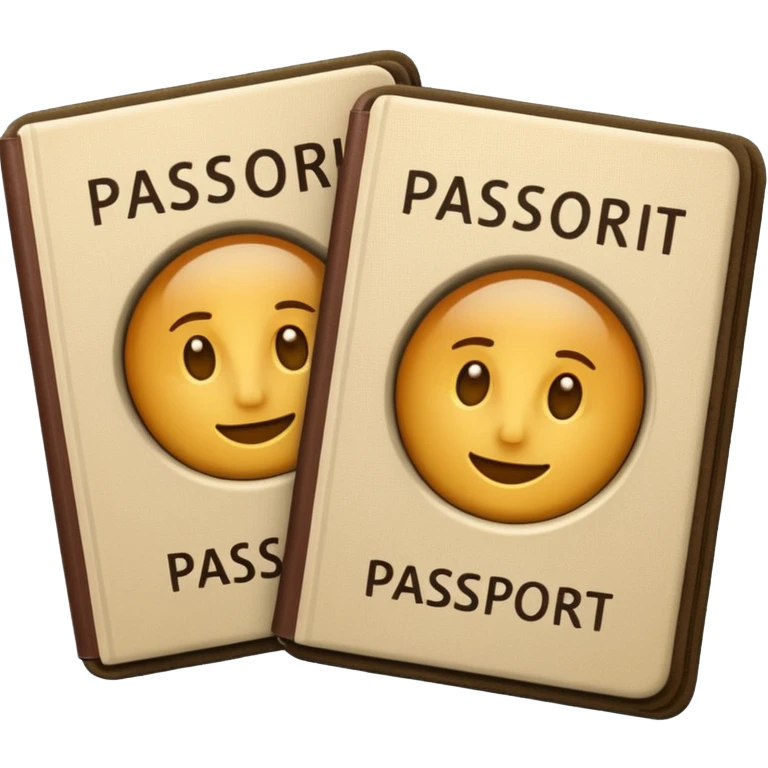 2 паспорта beige emoji