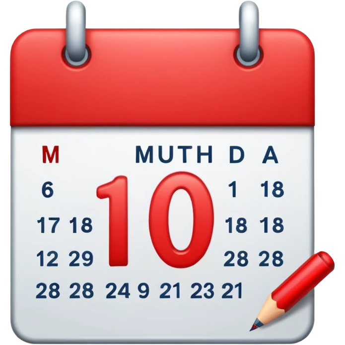 calendar day 1 emoji
