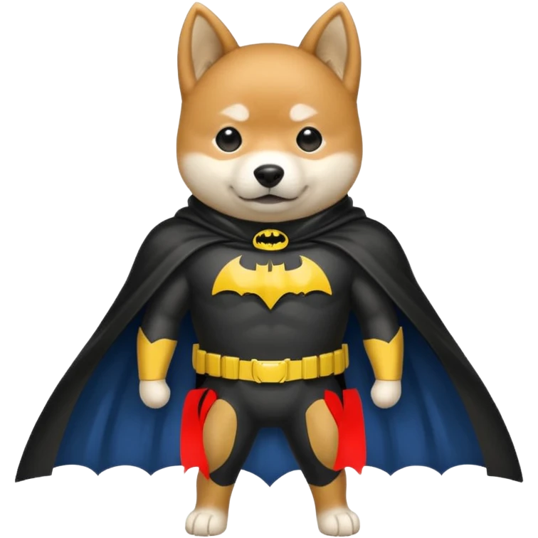 Shiba Inu as Batman emoji