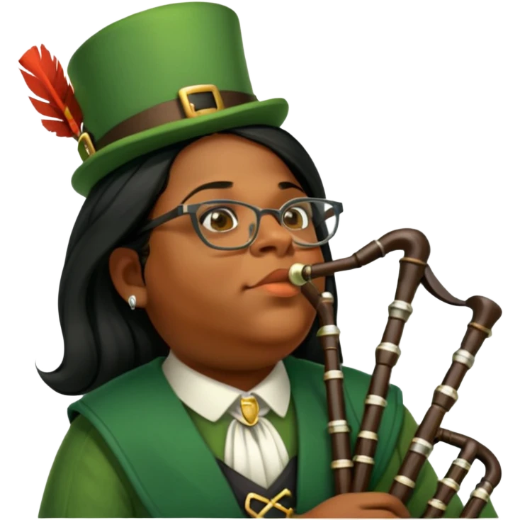 Green Bagpiper emoji
