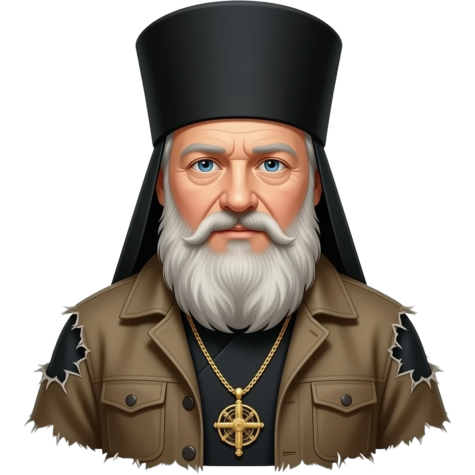 Patriarch Kirill in torn clothes emoji