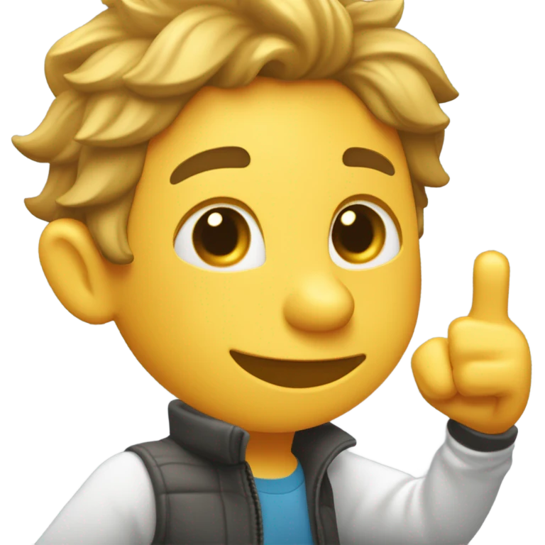 Créame un sticker de una persona haciendo el dab emoji