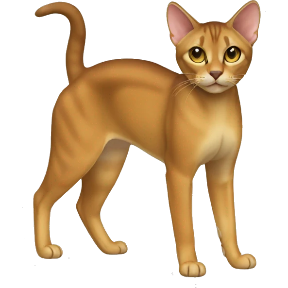 Chausie Cat Full Body emoji