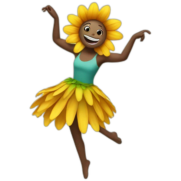 flower dancing emoji