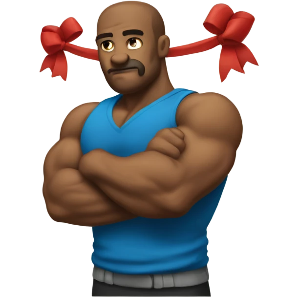 bicep tied with bow  emoji
