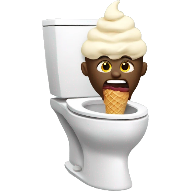SKIBIDI toilet eating ice cream  emoji