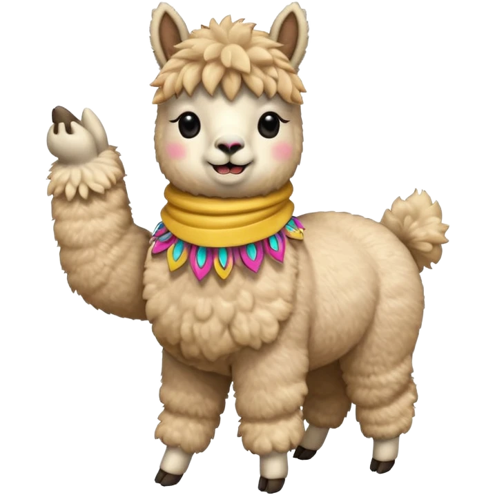 Alpaca dancing emoji