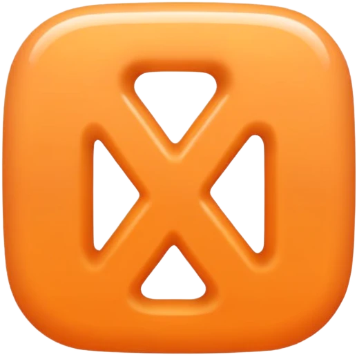 pastel orange letter emoji