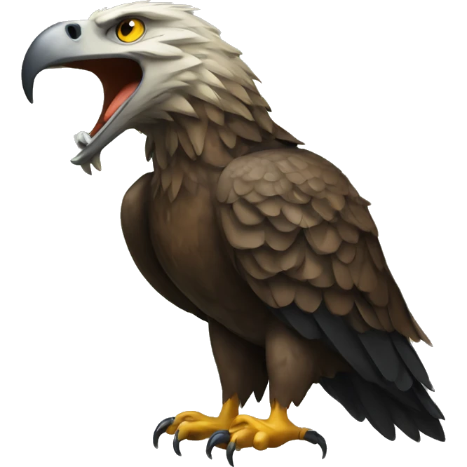 eagle with crocodile's head emoji