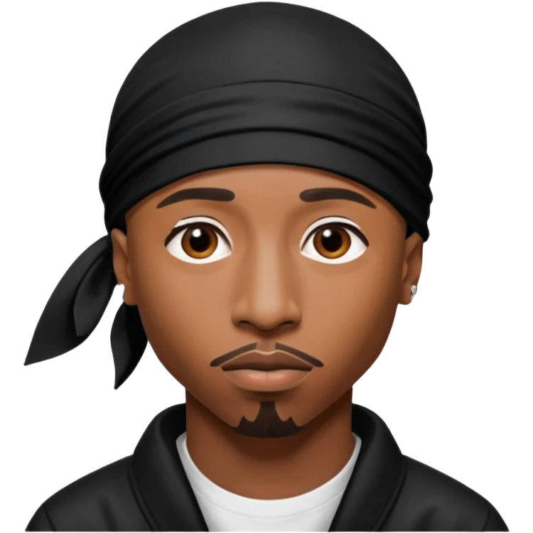 2Pac only face and durage emoji