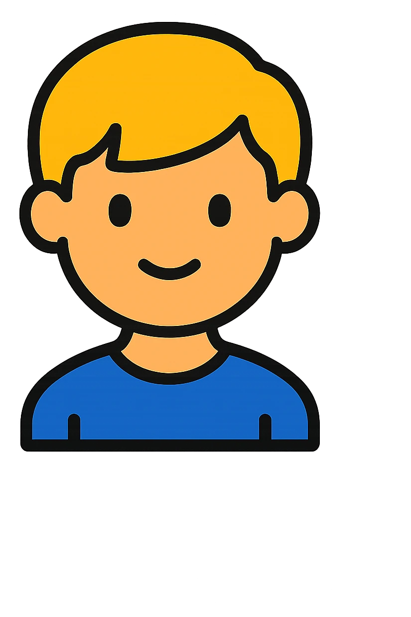 boy, color outline icon style emoji