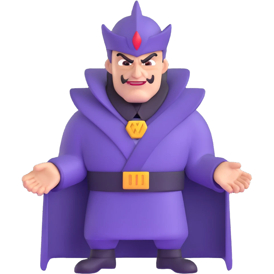 evil villain with dark powers emoji