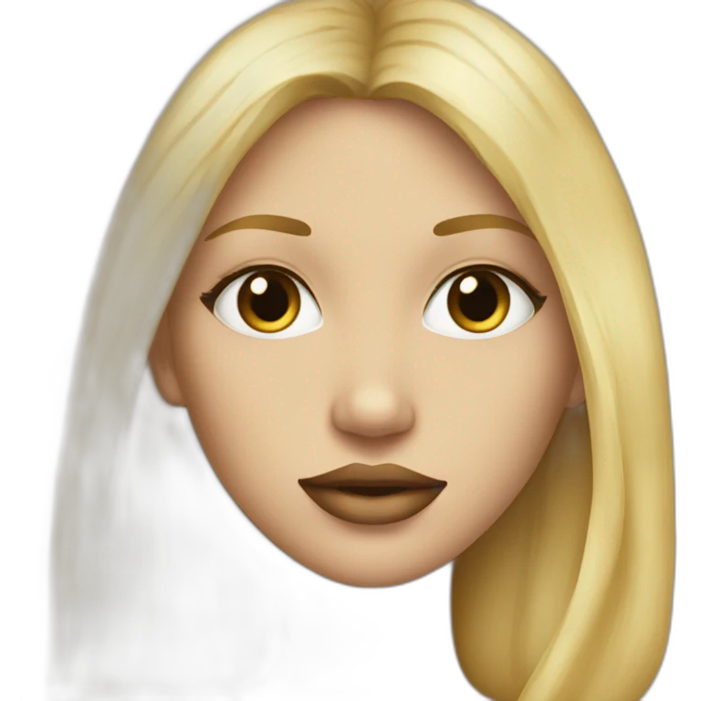 thin-girl-blonde-hair-tinny-lips emoji
