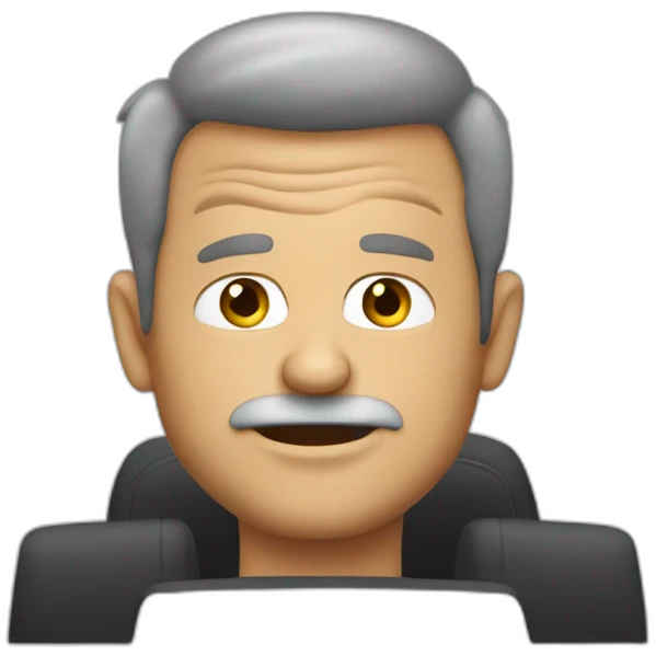 Ugly Man Driving Funny Car emoji