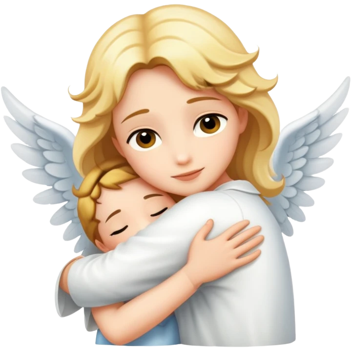 Angel hug emoji