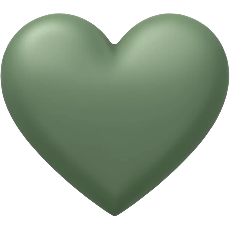 sage green heart emoji