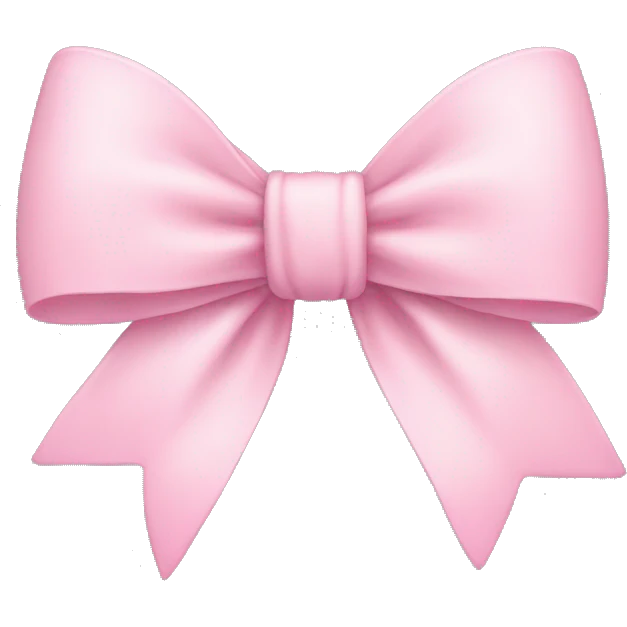 light pink bow  emoji