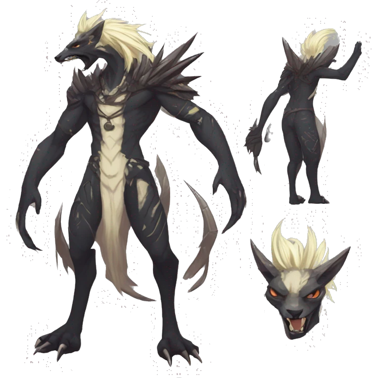 Cool Edgy Vernid species by LiLaiRa full body emoji