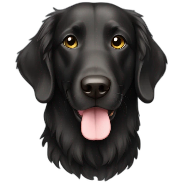 Flat coat retriver emoji