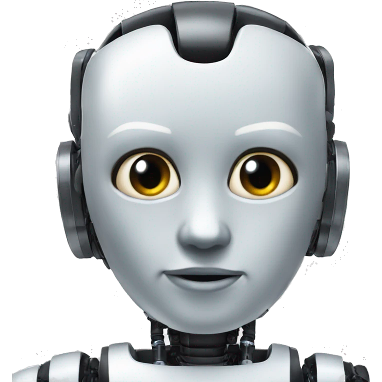 Artificial Inteligence in a human robot emoji