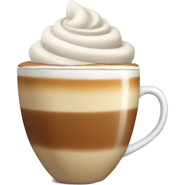 A beautiful coffee latte  emoji