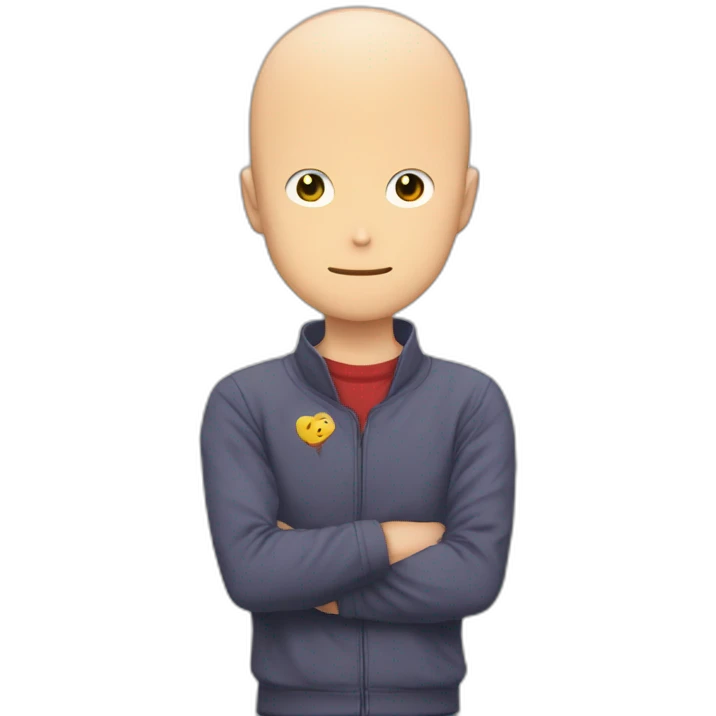 Saitama qui fait un coeur emoji
