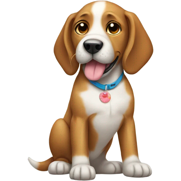 Dog wearing flip flops emoji