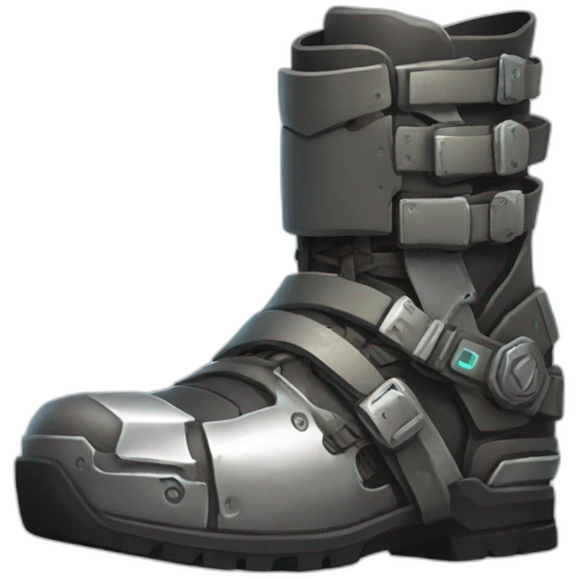 futuristic Technomancer armored boots emoji