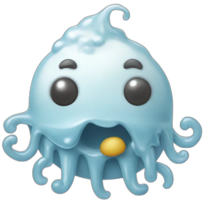 Poulpe mange glace emoji